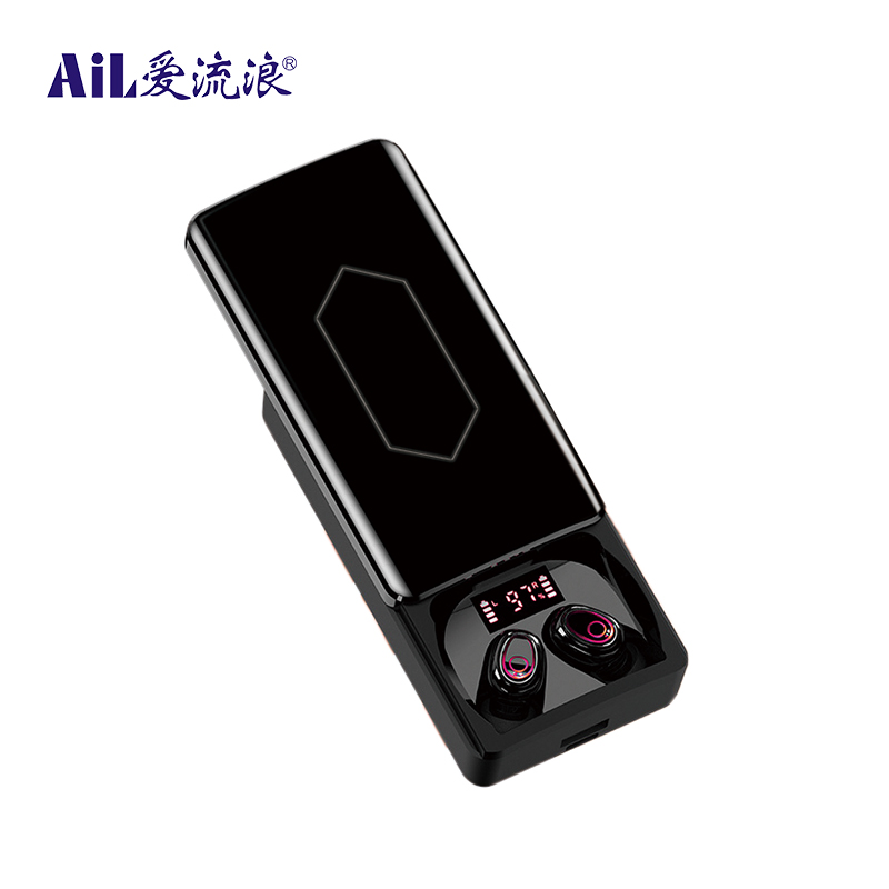 AiL TB04 TWS无线蓝牙耳机 磁悬浮滑盖 智能触控 液晶数显 10000毫安移动电源功能