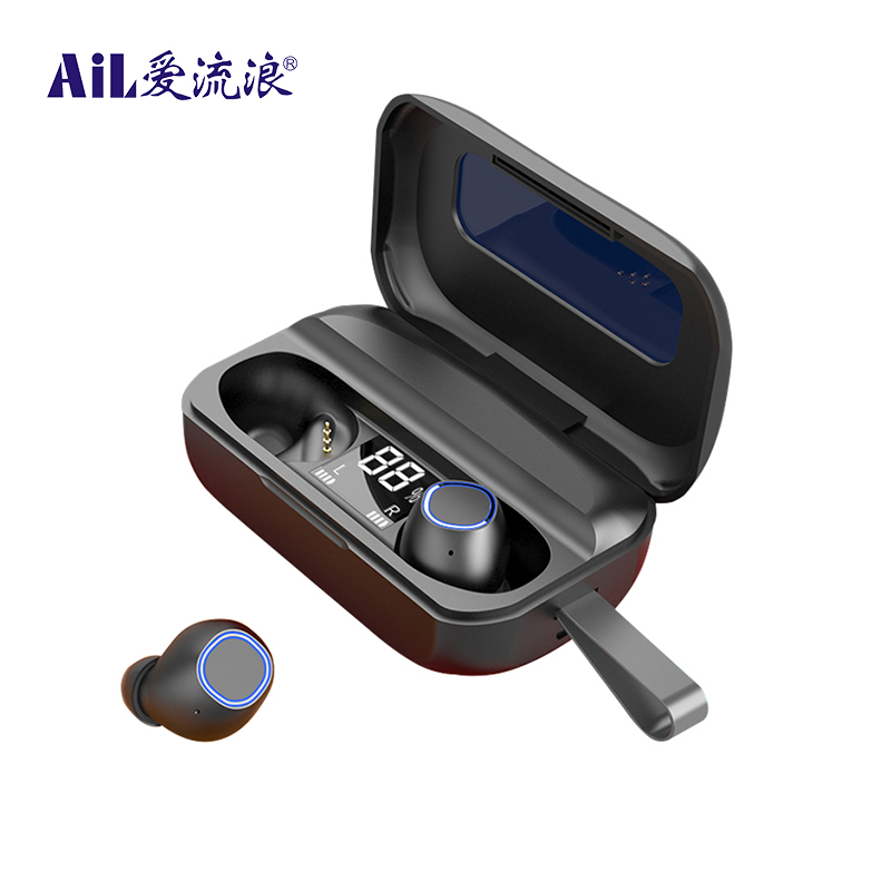 AiL NO2 TWS Bluetooth earbuds 5.0 Binaural Call Noise Cancelling Wireless Earbuds  IPX7 Waterproof H