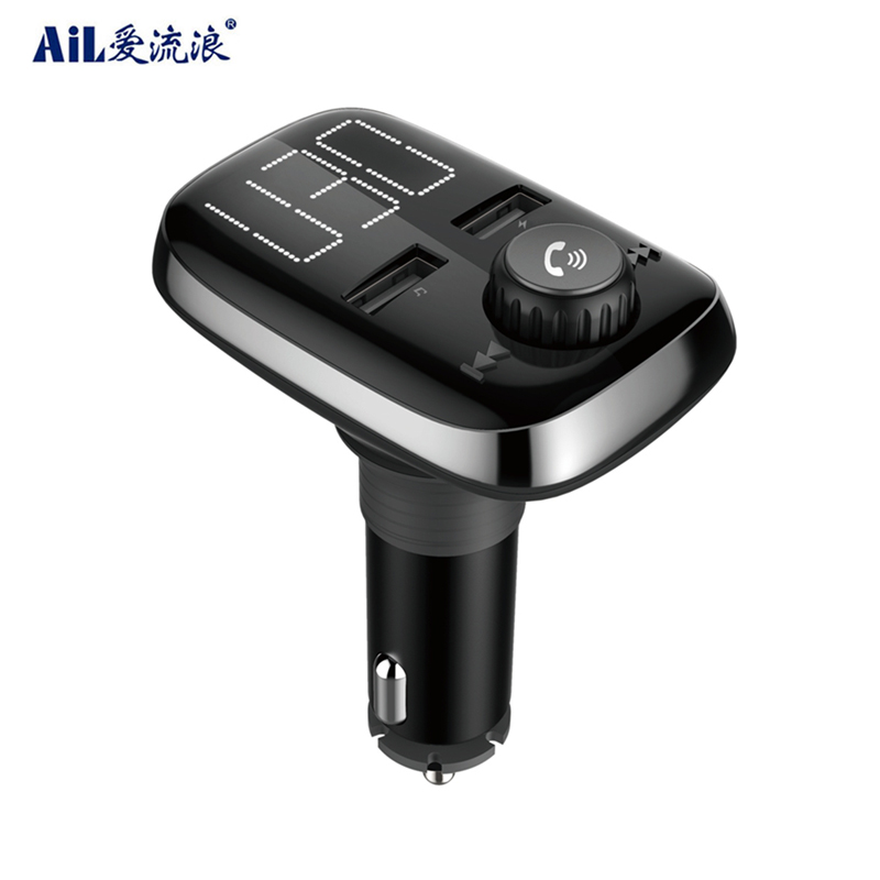 A9 Car MP3 Music Player Digital Large Screen FM Transmitter