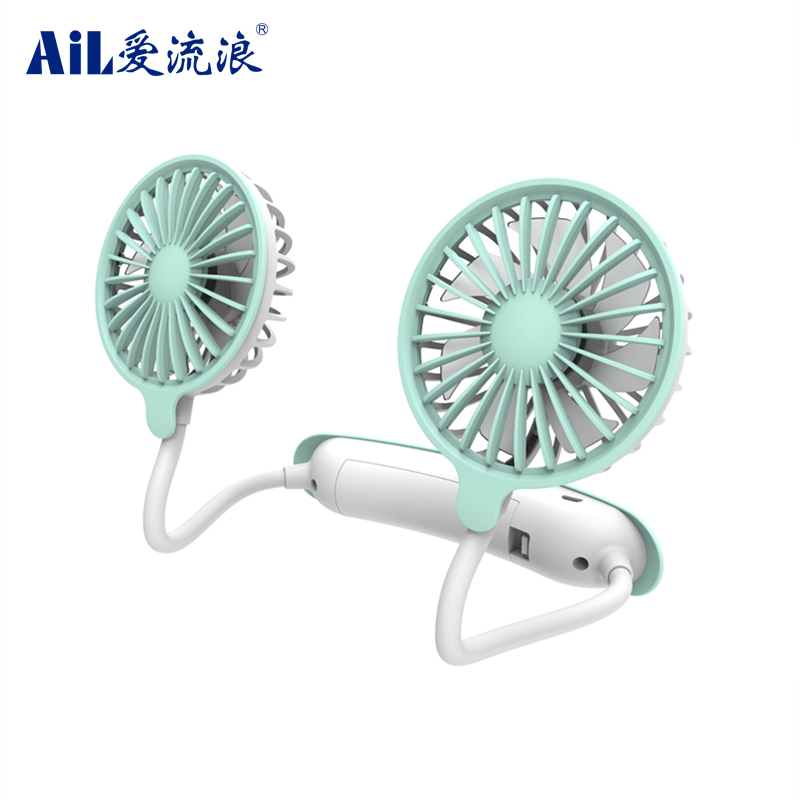 F6 Portable Folding Hand-Free Neck Band Mini Lazy Hanging Neck Cooling Fan