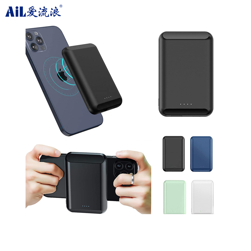  MP-5 MagSafe Power Bank For iPhone 12 Pro 15W QI Wireless Charger Power 5000mAh Magnetic External