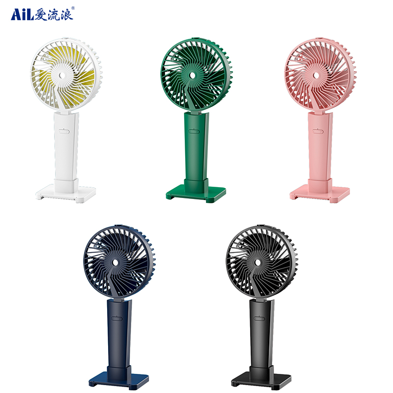 Q68 Battery cooling USB Portable Fan Mini handheld Fan Makeup Mirror Style Fan