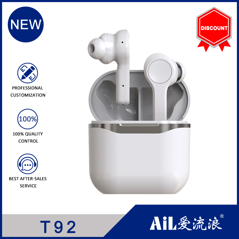 T92 Portable True Stereo Wireless BT Earphone Wireless Tws ANC Earbuds Smart Noise Reduction With Mi