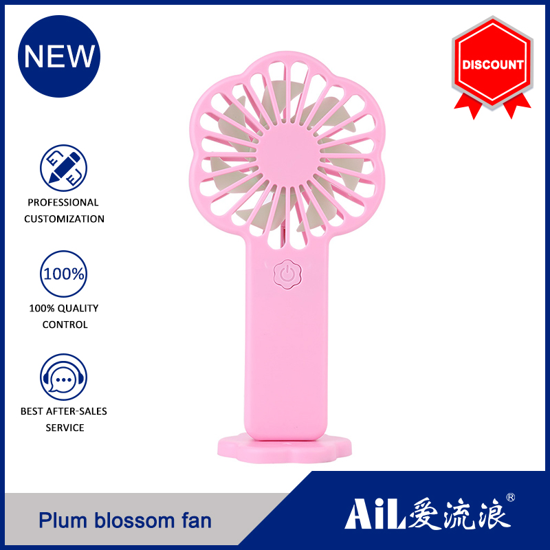 New Noiseless Battery Rechargeable Handheld fan Small Mini USB Desk Fan