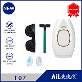 T07 best quality portable women handset permanent house hold mini painless home use ipl laser hair r