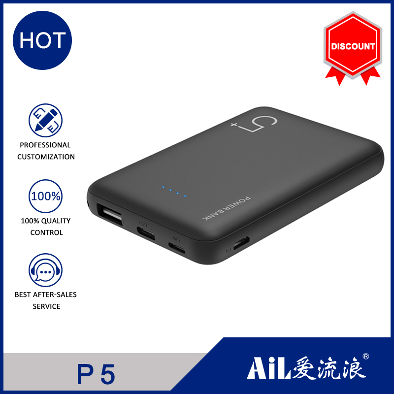 AiL P5 Mini Portable  5000mAh Power Bank 