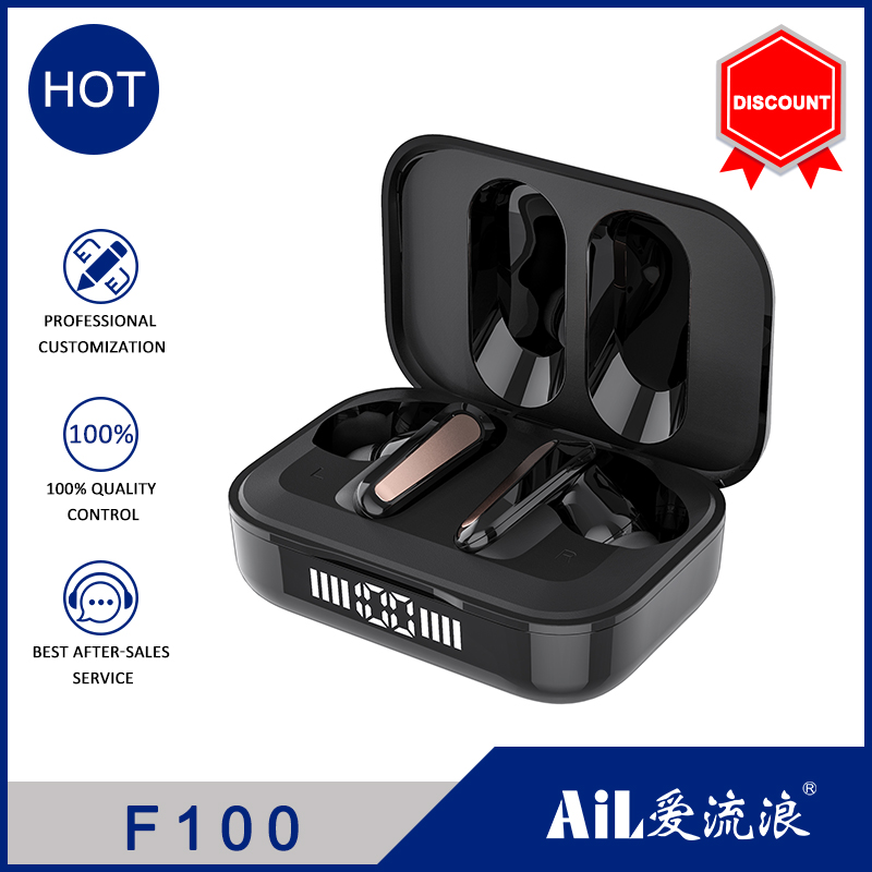 F100 Bluetooth Headset Wireless Headphones